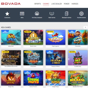 Bovada Online Casino games